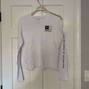 RVCA white long sleeve